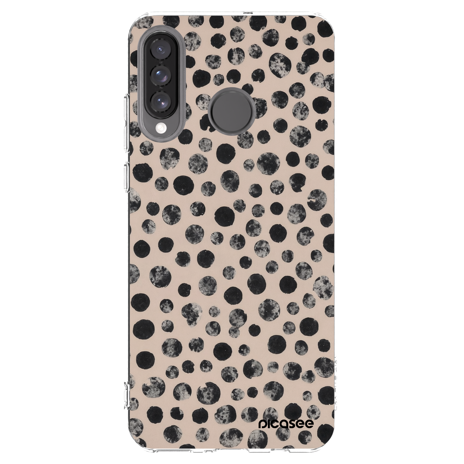 Picasee silikonový průhledný obal pro Huawei P30 Lite - Dots
