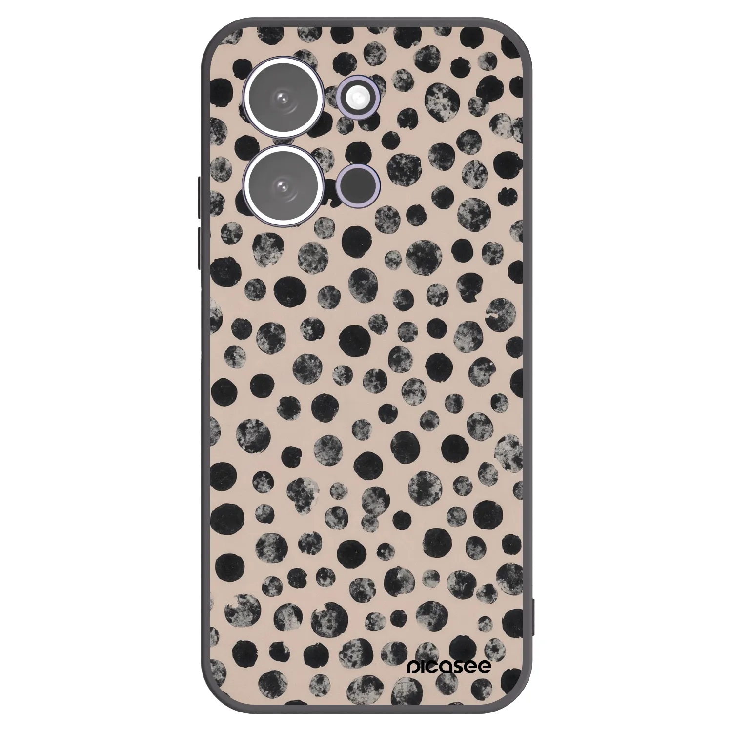 Picasee silikonový černý obal pro Xiaomi Redmi 15C 5G - Dots
