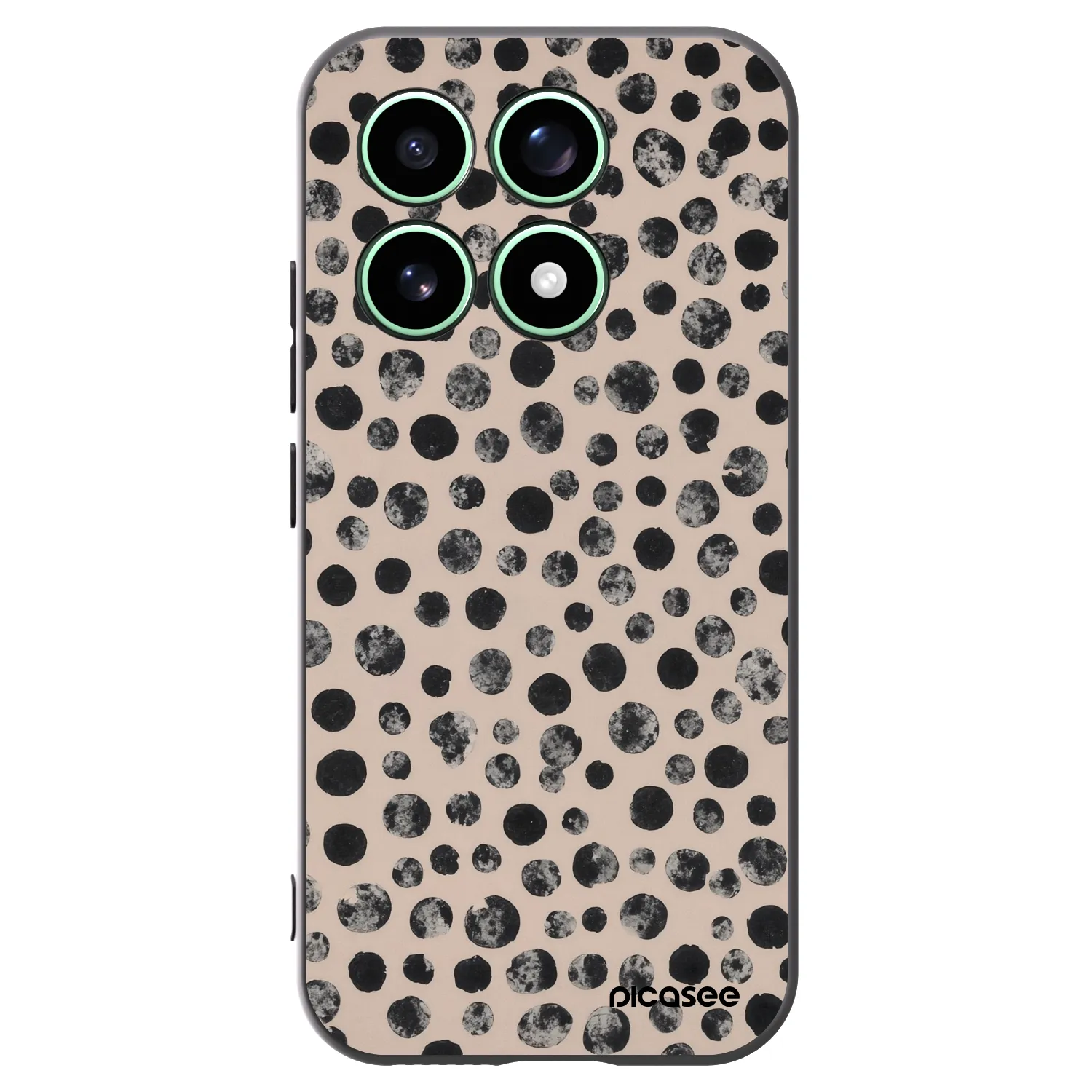 Picasee silikonový černý obal pro Xiaomi 17 - Dots