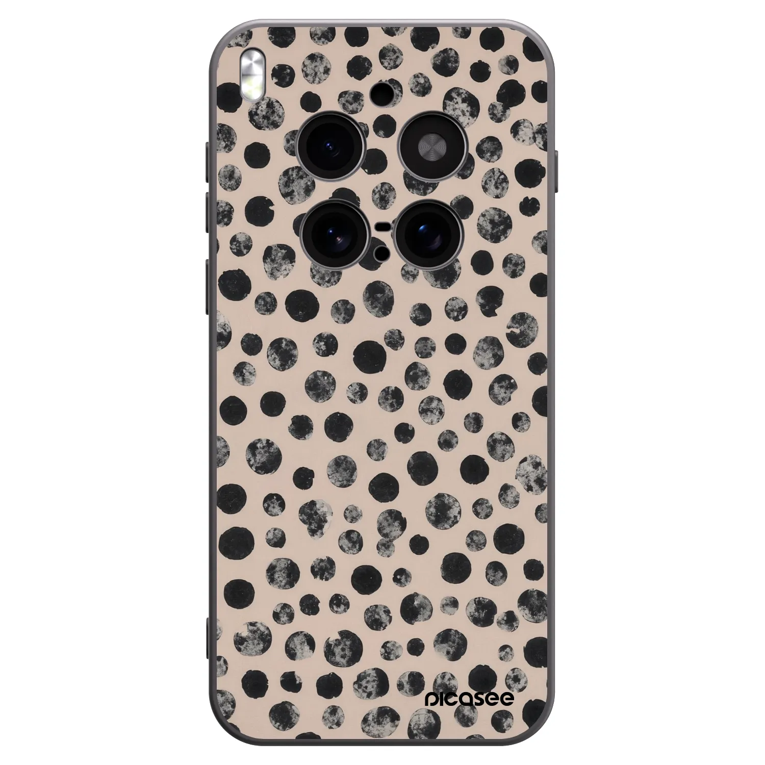 Picasee silikonový černý obal pro Vivo X300 Pro - Dots