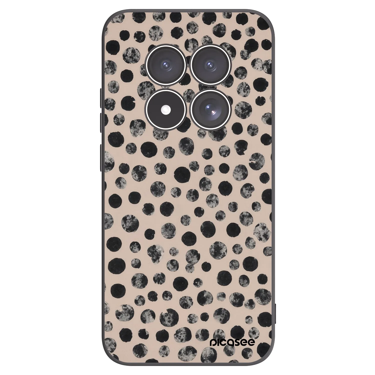 Picasee silikonový černý obal pro Xiaomi Redmi Note 15 Pro 5G - Dots