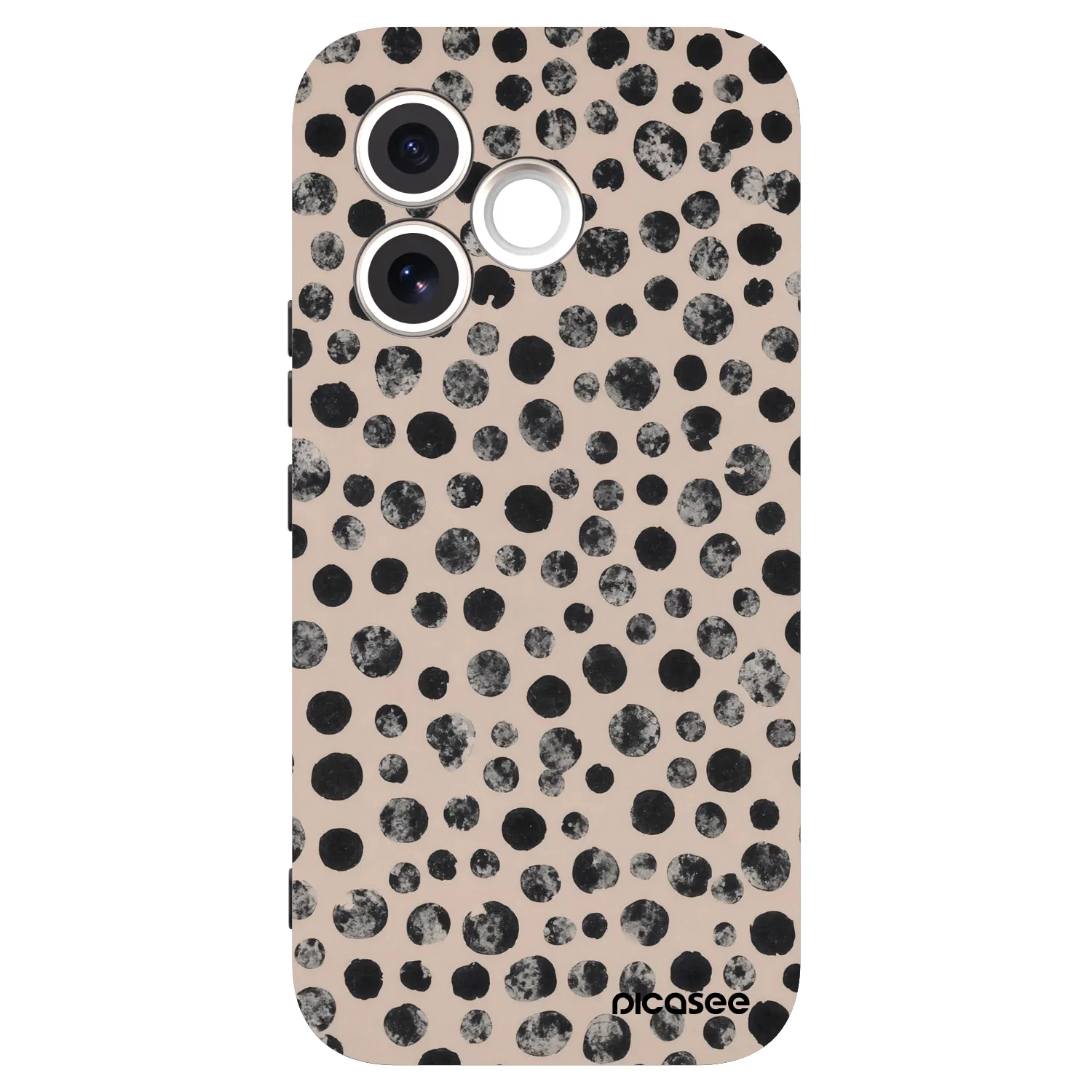 Picasee silikonový černý obal pro Honor 600 Lite - Dots