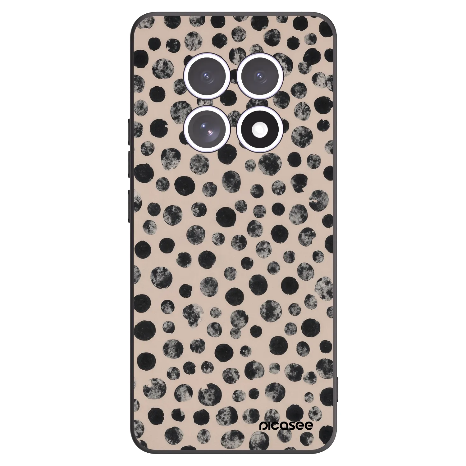 Picasee silikonový černý obal pro Xiaomi Redmi Note 15 5G - Dots