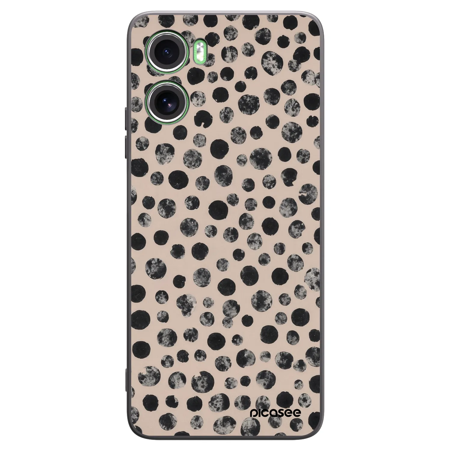 Picasee silikonový černý obal pro Motorola Moto G06 - Dots