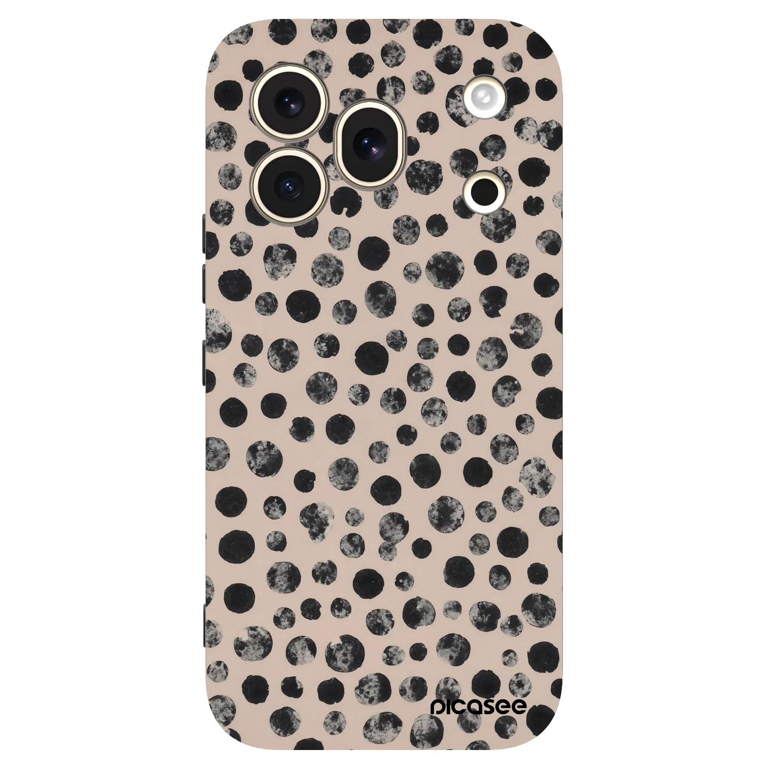 Picasee silikonový černý obal pro Honor 600 Pro - Dots