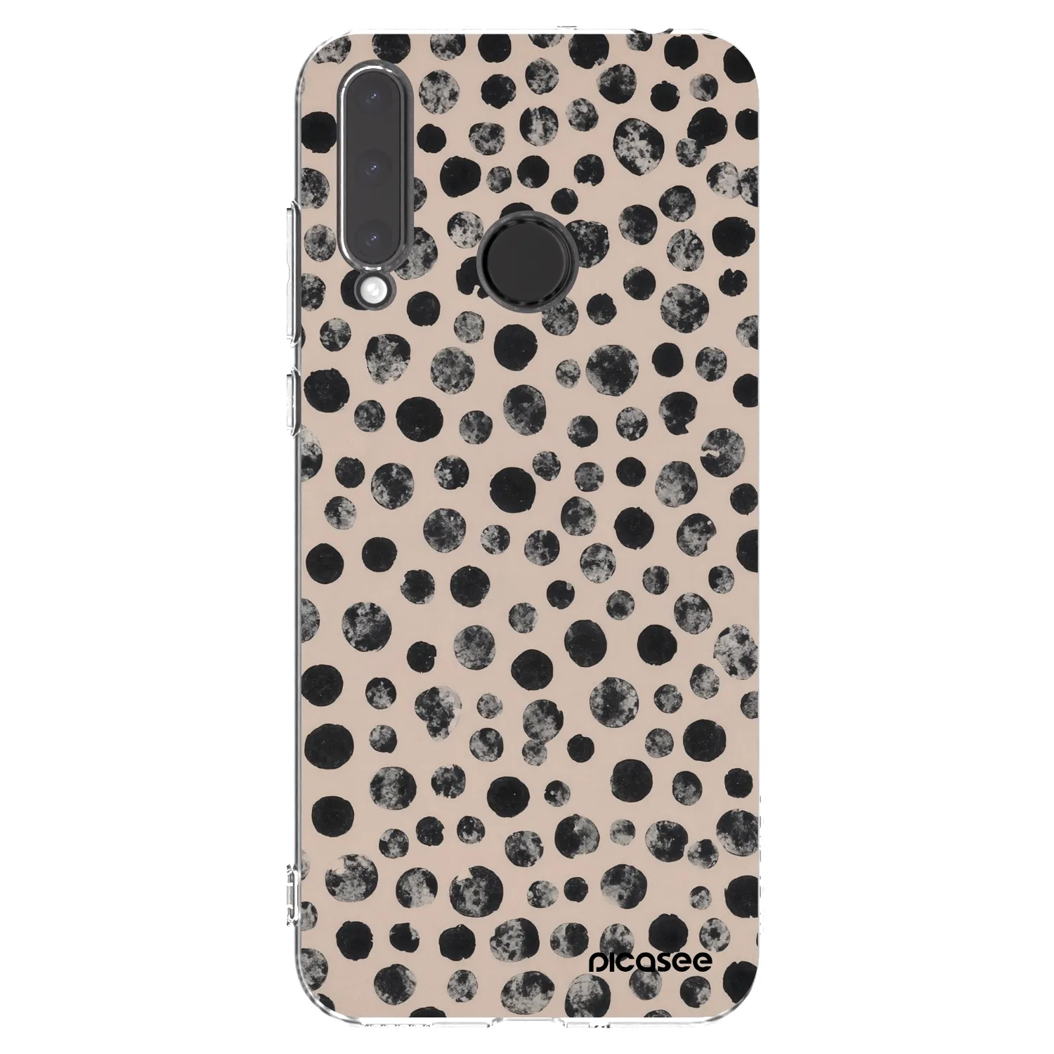 Picasee silikonový průhledný obal pro Honor 20 Lite - Dots