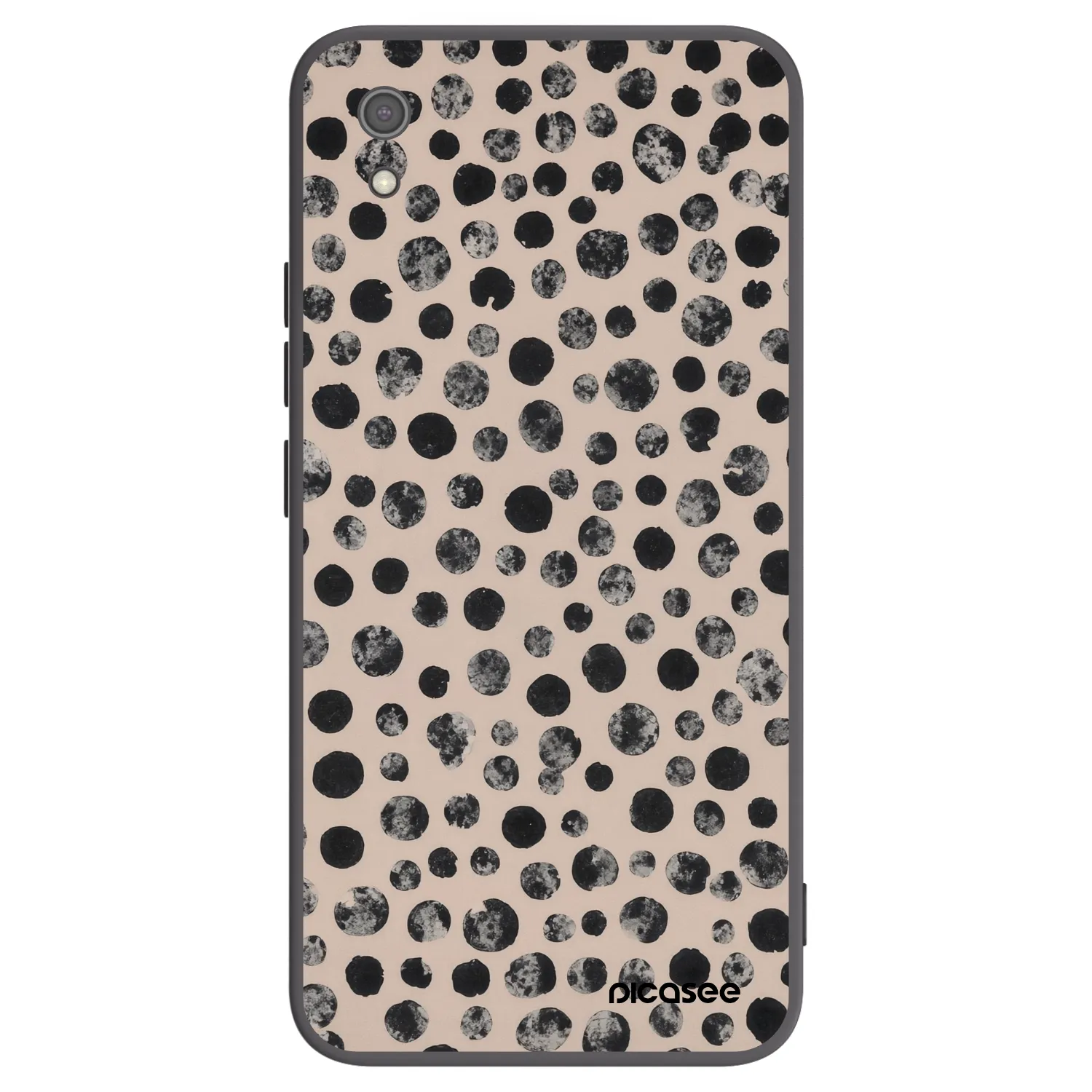 Picasee silikonový černý obal pro Xiaomi Redmi 7A - Dots