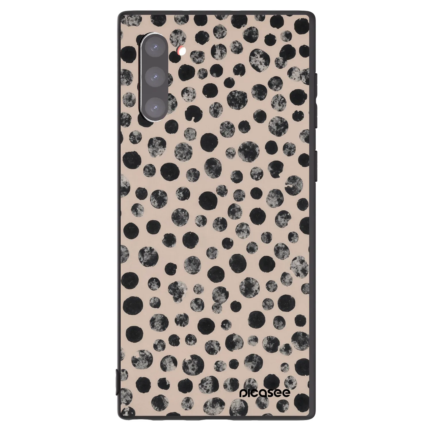 Picasee silikonový černý obal pro Samsung Galaxy Note 10 N970F - Dots