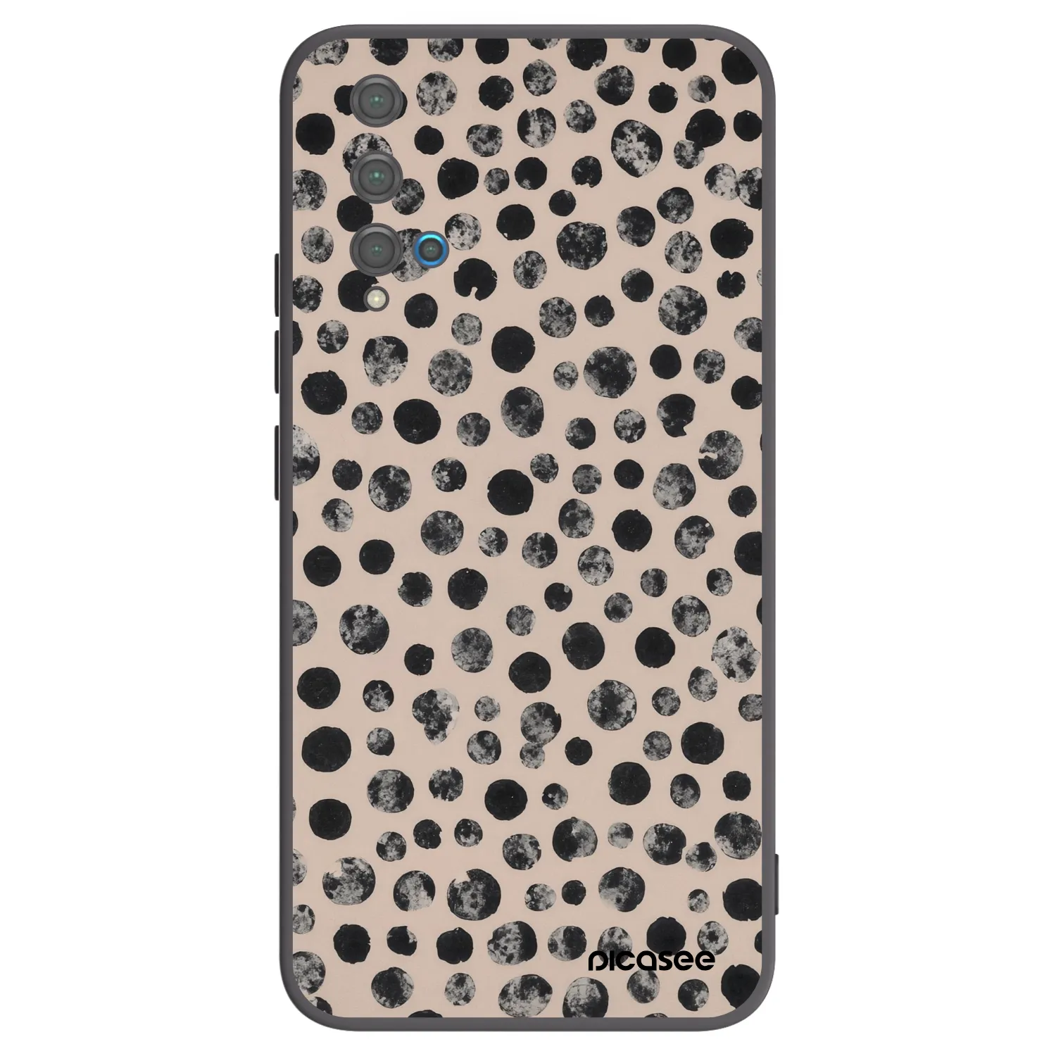 Picasee silikonový černý obal pro Huawei Nova 5T - Dots