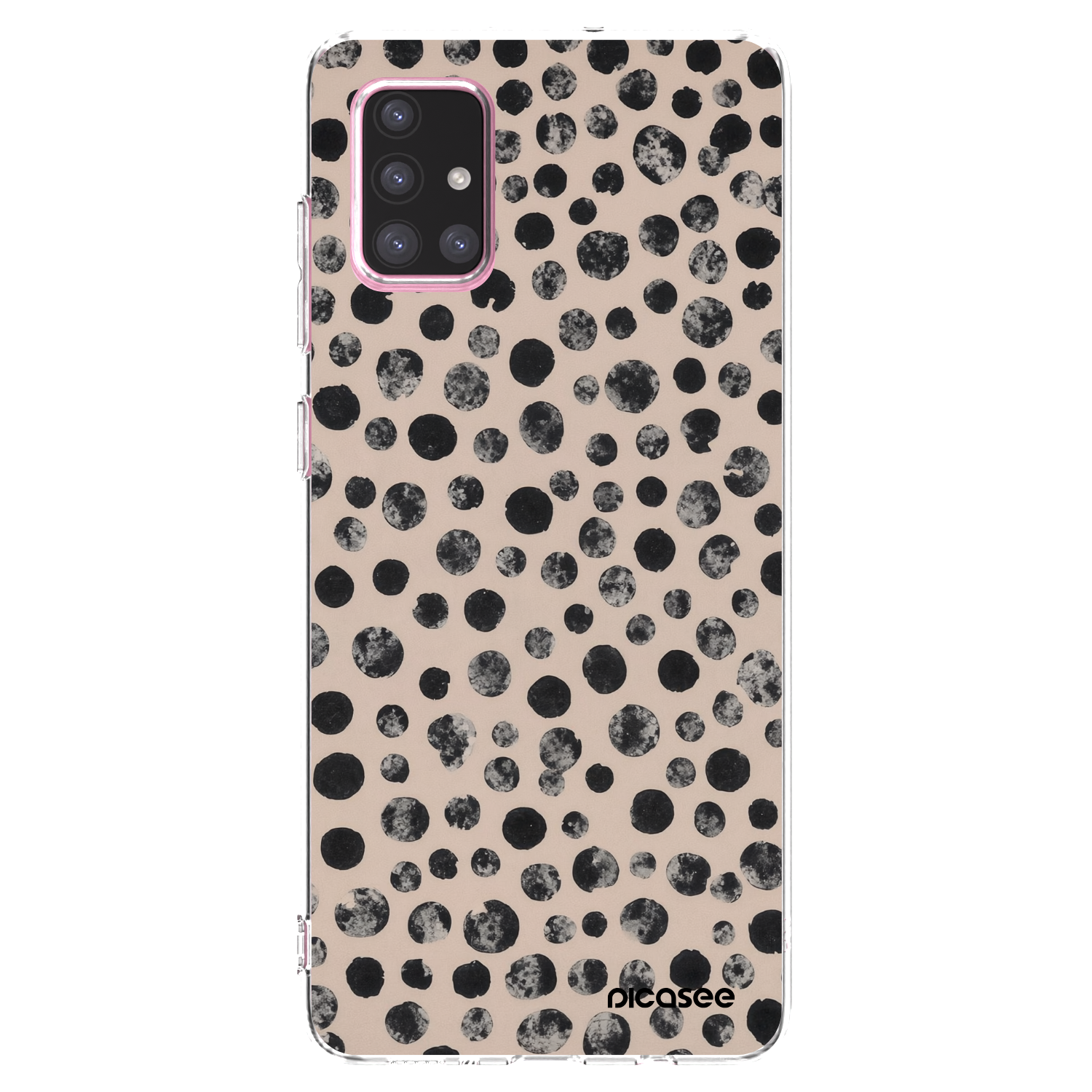 Picasee silikonový průhledný obal pro Samsung Galaxy A71 A715F - Dots