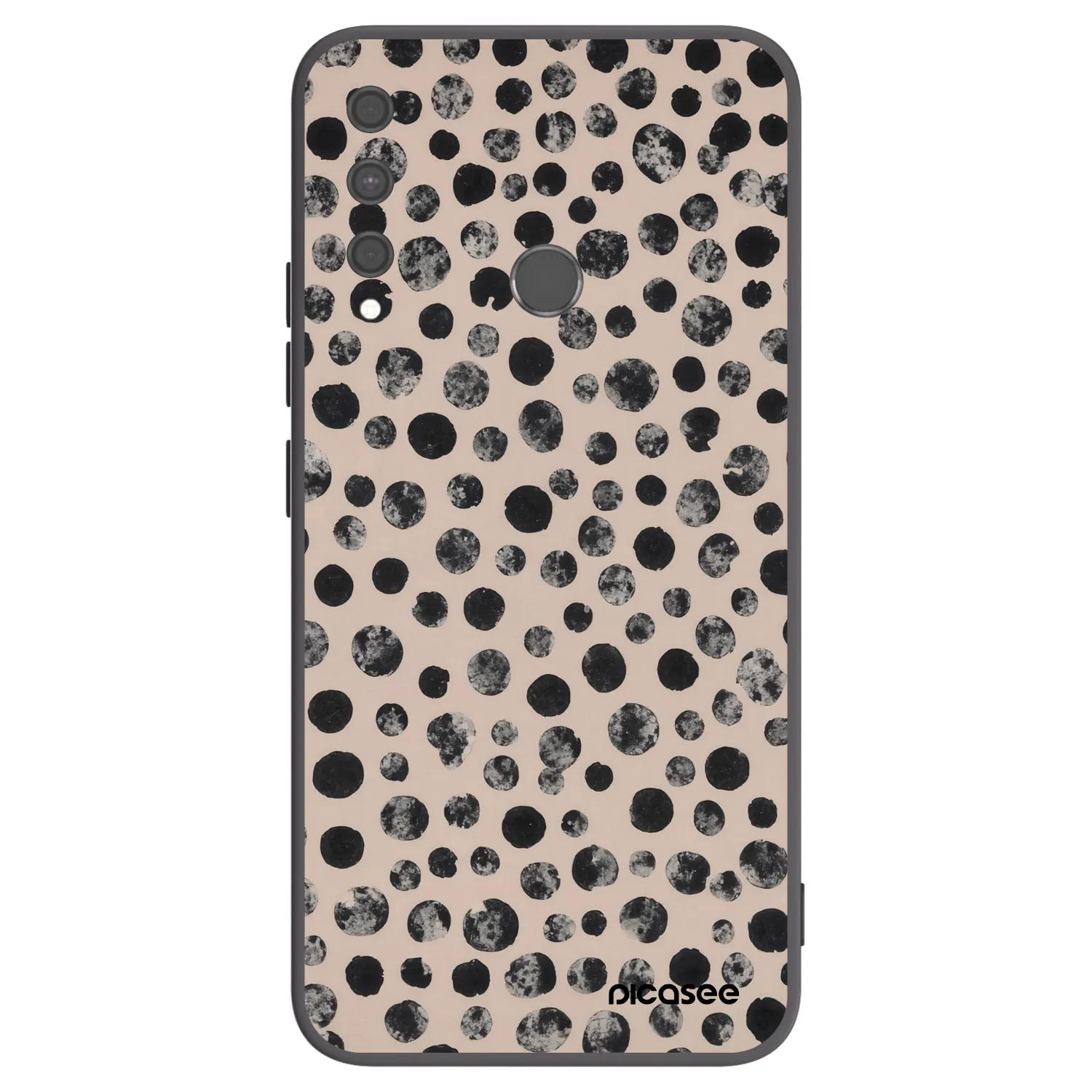 Picasee silikonový černý obal pro Huawei P40 Lite E - Dots