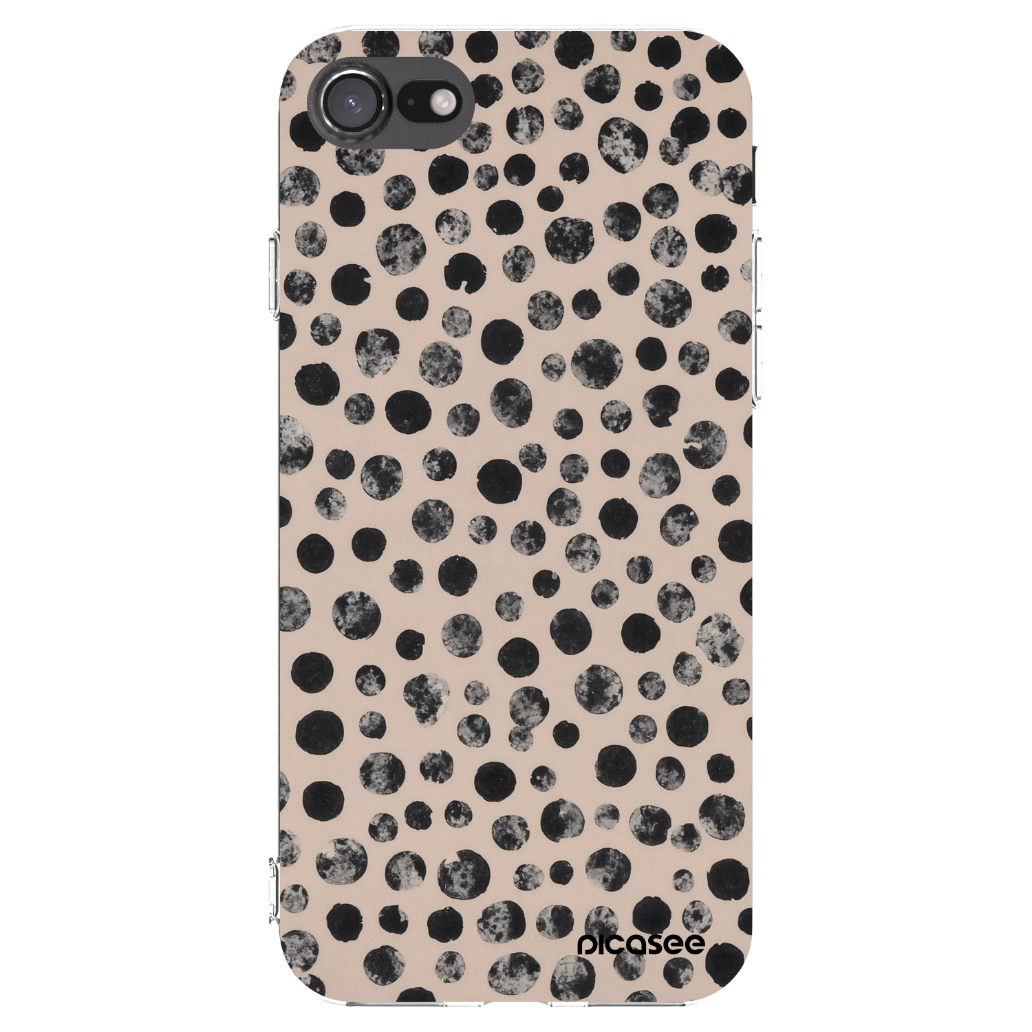 Picasee silikonový průhledný obal pro Apple iPhone SE 2020 - Dots
