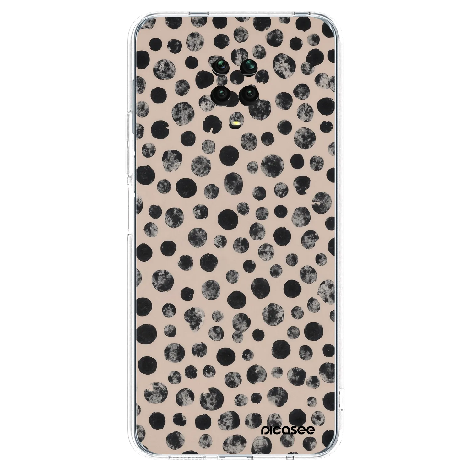 Picasee silikonový průhledný obal pro Xiaomi Redmi Note 9 Pro - Dots