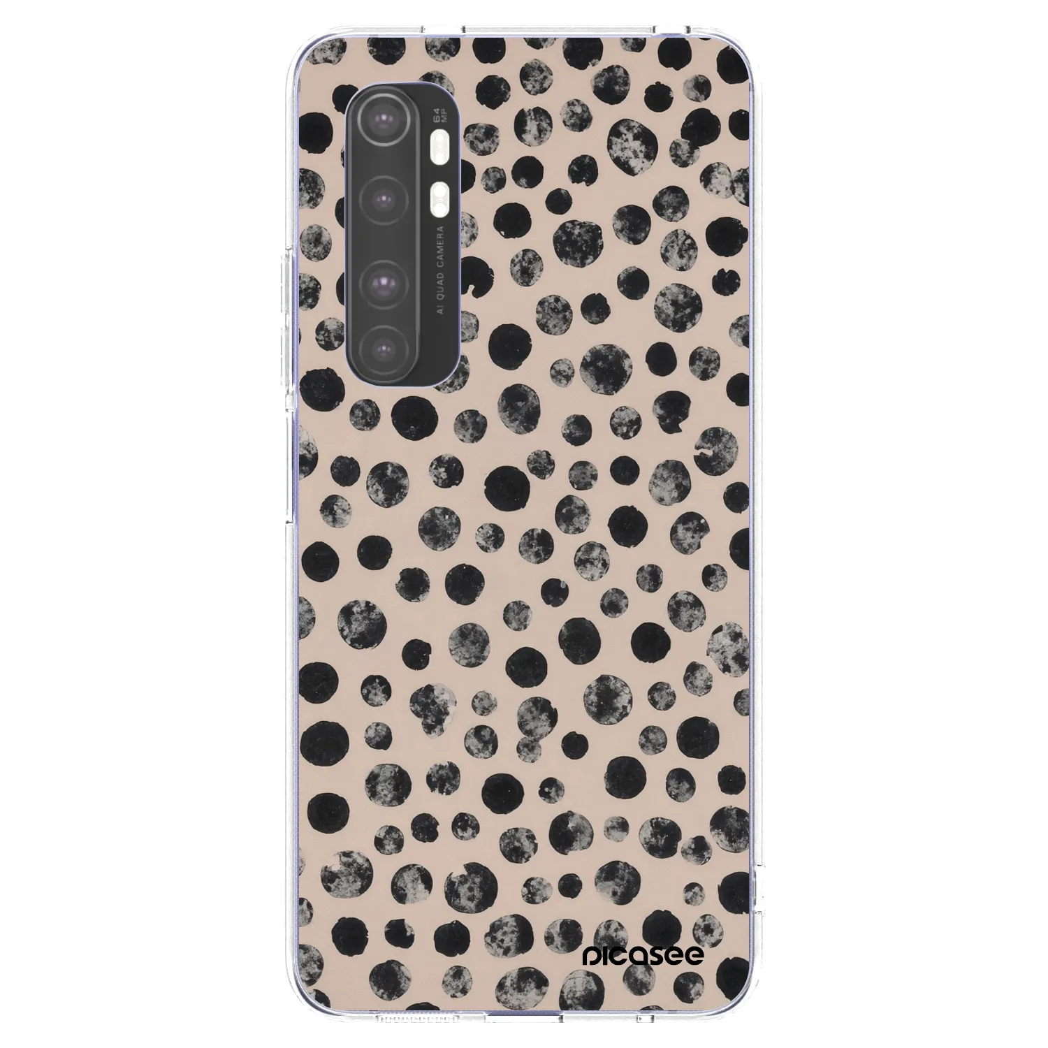 Picasee silikonový průhledný obal pro Xiaomi Mi Note 10 Lite - Dots