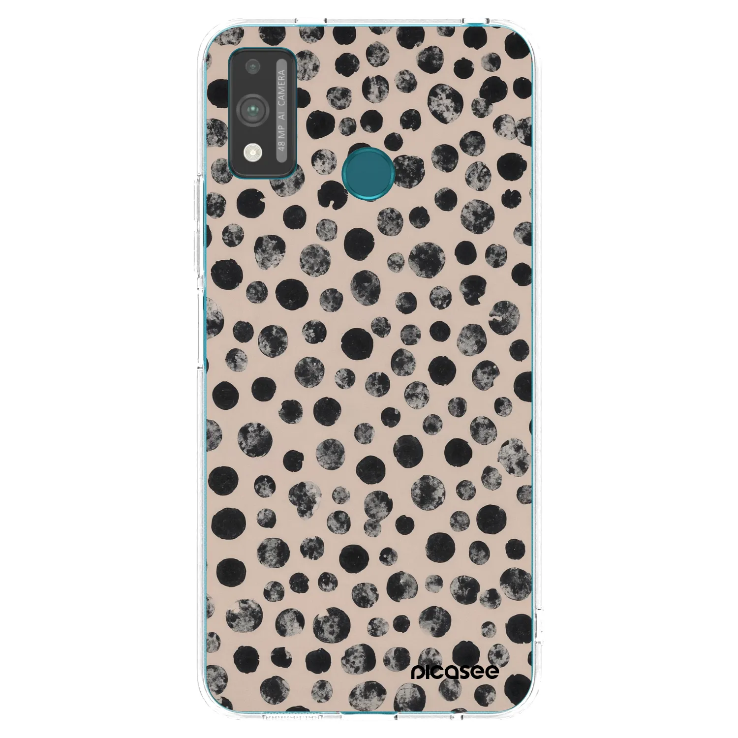 Picasee silikonový průhledný obal pro Honor 9X Lite - Dots