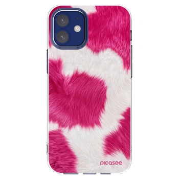 Picasee silikonový průhledný obal pro Apple iPhone 12 mini - Pink Moo