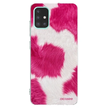 Picasee silikonový průhledný obal pro Samsung Galaxy M31s - Pink Moo