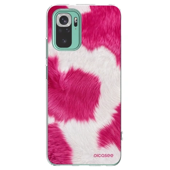 Picasee silikonový průhledný obal pro Xiaomi Redmi Note 10 Pro - Pink Moo