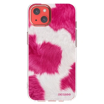 Picasee silikonový průhledný obal pro Apple iPhone 13 - Pink Moo