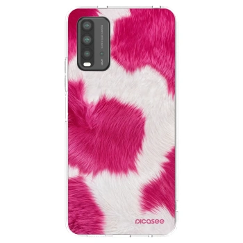 Picasee silikonový průhledný obal pro Xiaomi Redmi 9T - Pink Moo