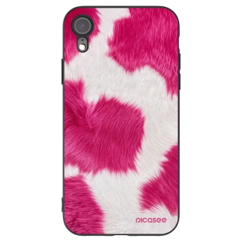 Picasee silikonový černý obal pro Apple iPhone XR - Pink Moo