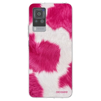 Picasee silikonový průhledný obal pro Vivo X60 Pro 5G - Pink Moo