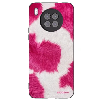 Picasee silikonový černý obal pro Huawei Nova 8i - Pink Moo