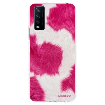 Picasee silikonový průhledný obal pro Vivo Y11s - Pink Moo