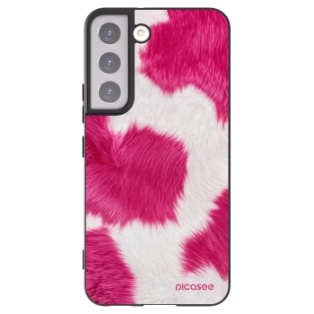 Picasee silikonový černý obal pro Samsung Galaxy S22 5G - Pink Moo