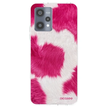 Picasee silikonový průhledný obal pro Realme 9 Pro 5G - Pink Moo