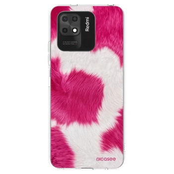 Picasee silikonový průhledný obal pro Xiaomi Redmi 10C - Pink Moo