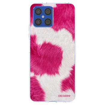 Picasee silikonový průhledný obal pro Honor X8 4G - Pink Moo