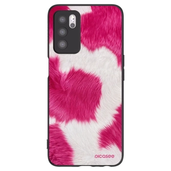 Picasee silikonový černý obal pro OPPO A16s - Pink Moo