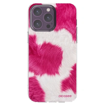 Picasee silikonový průhledný obal pro Apple iPhone 14 Pro Max - Pink Moo