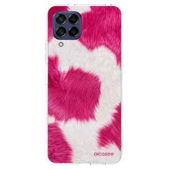 Picasee silikonový průhledný obal pro Samsung Galaxy M53 5G - Pink Moo