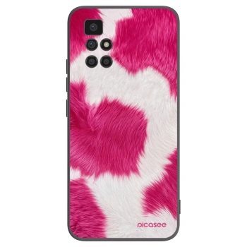 Picasee silikonový černý obal pro Xiaomi Redmi 10 (2022) - Pink Moo