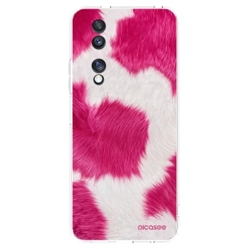 Picasee silikonový průhledný obal pro Honor 70 - Pink Moo