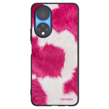 Picasee silikonový černý obal pro Honor X7 - Pink Moo