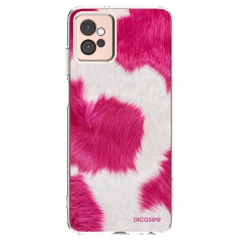 Picasee silikonový průhledný obal pro Motorola Moto G32 - Pink Moo