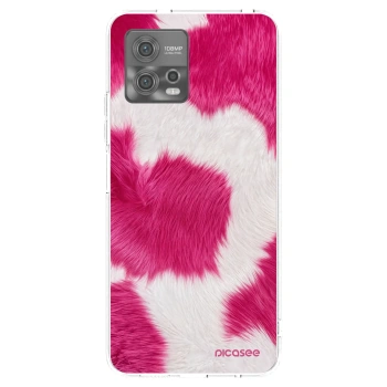 Picasee silikonový průhledný obal pro Motorola Moto G72 - Pink Moo