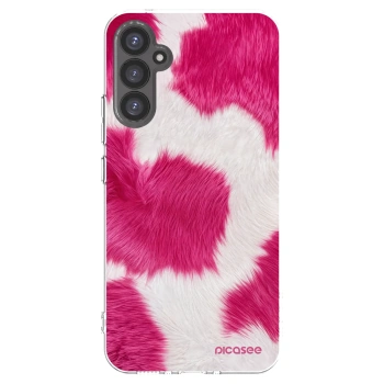 Picasee silikonový průhledný obal pro Samsung Galaxy A34 5G A346B - Pink Moo