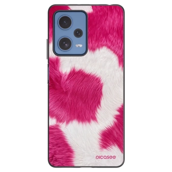 Picasee silikonový černý obal pro Xiaomi Redmi Note 12 Pro 5G - Pink Moo