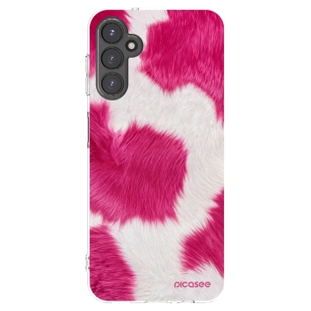 Picasee silikonový průhledný obal pro Samsung Galaxy A14 4G A145R - Pink Moo