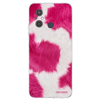 Picasee silikonový průhledný obal pro Xiaomi Redmi 12C - Pink Moo