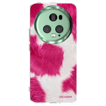Picasee silikonový průhledný obal pro Honor Magic5 Pro - Pink Moo