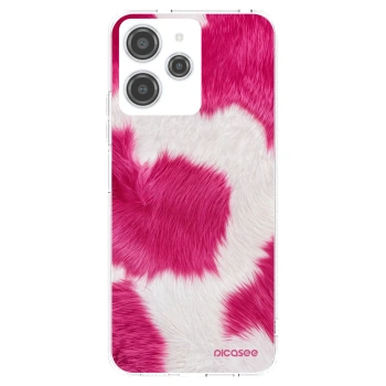 Picasee silikonový průhledný obal pro Xiaomi Redmi 12 4G - Pink Moo