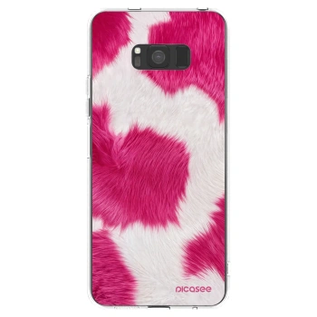 Picasee silikonový průhledný obal pro Samsung Galaxy S8 G950F - Pink Moo