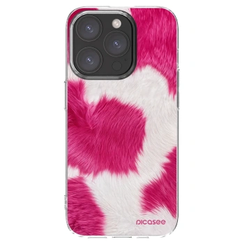 Picasee silikonový průhledný obal pro Apple iPhone 15 Pro - Pink Moo