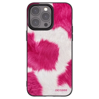 Picasee silikonový černý obal pro Apple iPhone 15 Pro Max - Pink Moo