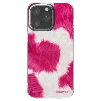 Picasee silikonový průhledný obal pro Apple iPhone 15 Pro Max - Pink Moo